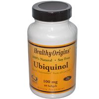 Healthy Origins Ubiquinol 100mg Soy Free Non-GMO 60 Softgel
