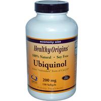 Healthy Origins Ubiquinol 200mg Soy Free Non-GMO 150 Softgel