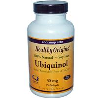 Healthy Origins Ubiquinol 50mg Soy Free Non-GMO 150 Softgel