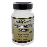 Healthy Origins Vitamin D3 1,000 IU (Lanolin) 90 Softgel