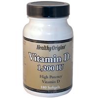 Healthy Origins Vitamin D3 1,200 IU (Lanolin) 180 Softgel-OUT OF STOCK
