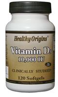 Healthy Origins Vitamin D3 10,000 IU (Lanolin) 120 Softgel