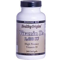 Healthy Origins Vitamin D3 2,400 IU (Lanolin) 360 Softgel-OUT OF STOCK