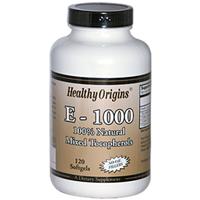 Healthy Origins Vitamin E-1,000 IU (Natural) Mixed Toco 120 Softgel