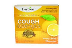 Herbion Cough Drops Honey Lemon 18 lozenge