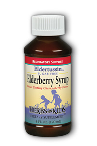 Herbs For Kids Eldertussin Elderberry Syrup 4 OZ