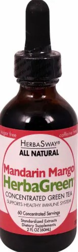 Herbsaway GREEN TEA MANDARIN MANGO 2 OZ