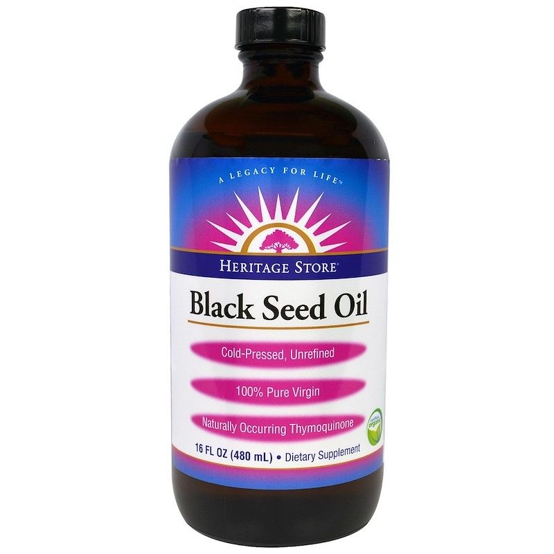 Heritage Store Black Seed Oil, Organic Natural 16 oz
