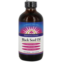 Heritage Store Black Seed Oil, Organic Natural 8 oz