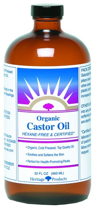 Heritage Store Castor Oil, Organic Fragrance Free 16 oz