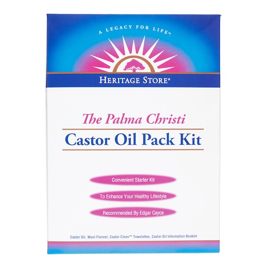 Heritage Store Castor Oil Pack Kit Fragrance Free 3 ct