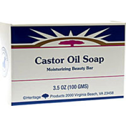 Heritage Store Castor Oil Soap Fragrance Free 3.5 oz