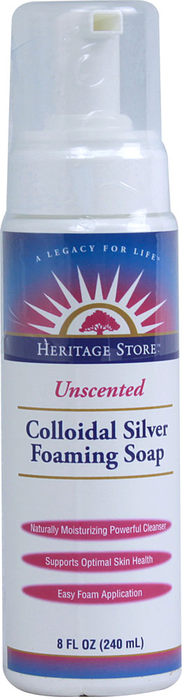 Heritage Store Colloidal Silver Liquid Soap Rosemary Spearmint 8 oz