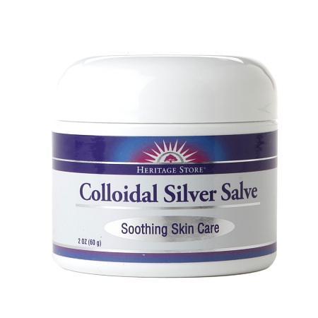 Heritage Store Colloidal Silver Salve Fragrance Free 2 oz