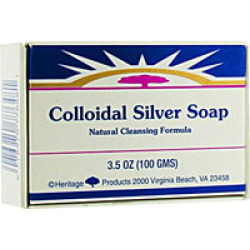 Heritage Store Colloidal Silver Soap Rosemary 3.5 oz