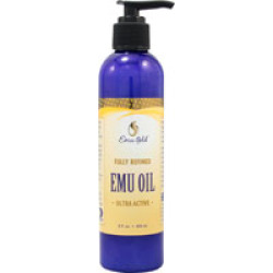 Heritage Store Emu Oil, Pure Grade Ultra Fragrance Free 8 oz-OUT OF STOCK