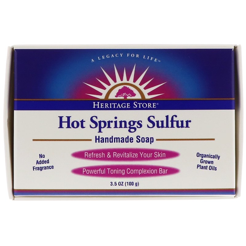 Heritage Store Hot Springs Sulfur Soap Fragrance Free 3.5 oz     TEMPORARILY UNAVAILABLE