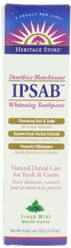 Heritage Store Ipsab Toothpaste Mint 4.23 oz-OUT OF STOCK