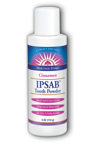 Heritage Store Ipsab Toothpowder Cinnamon 4 oz-OUT OF STOCK