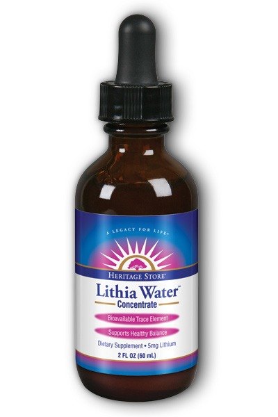 Heritage Store Lithia Water Concentrate Unflavored 60 ml 2 oz-OUT OF STOCK