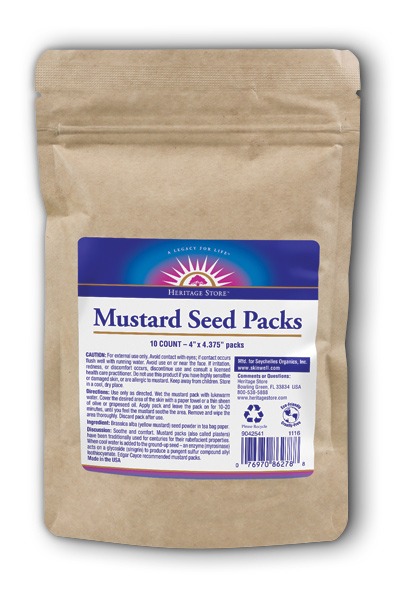 Heritage Store Mustard Seed Packs Natural 10 ea-UNAVAILABLE
