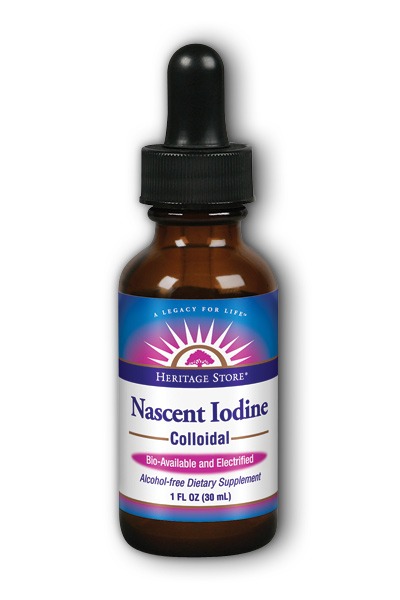Heritage Store Nascent Colloidal Iodine Unflavored 246 mcg 1 oz