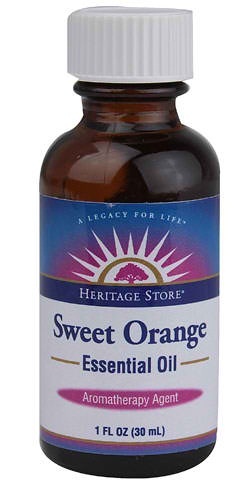 Heritage Store Orange Sweet, Essential Oil Orange 1 oz