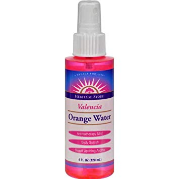 Heritage Store Orange Valencia Flower Water w/Atomizer Orange 4 oz     TEMPORARILY UNAVAILABLE