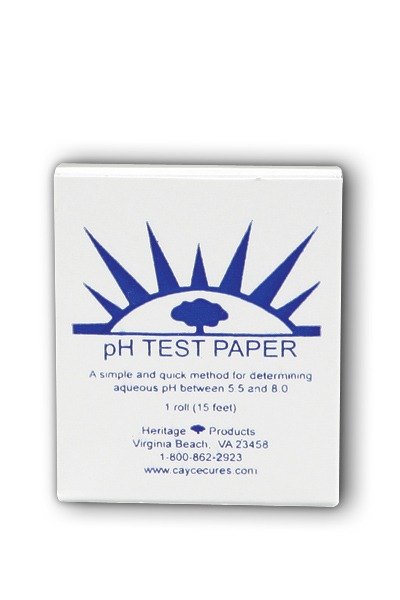 Heritage Store pH Test Paper 15', 180 uses Fragrance Free 1 ea