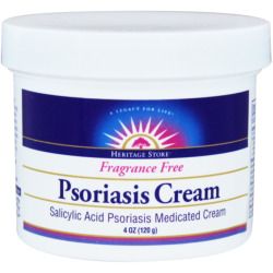 Heritage Store Psoriasis Cream Fragrance Free 4 oz-OUT OF STOCK