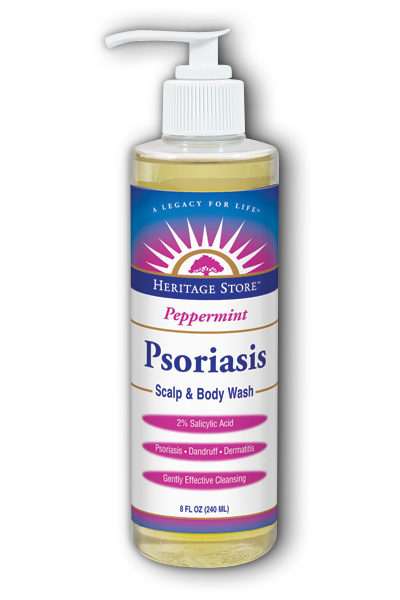 Heritage Store Psoriasis Scalp & Body Wash Peppermint 8 oz-UNAVAILABLE