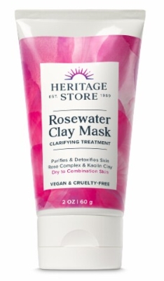 Heritage Store Rosewater Clay Mask  2 Oz