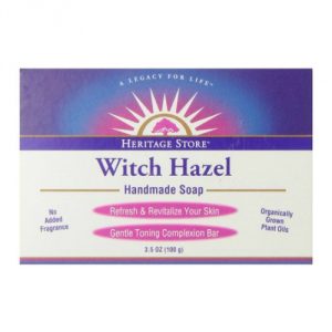 Heritage Store Witch Hazel Soap Fragrance Free 3.5 oz