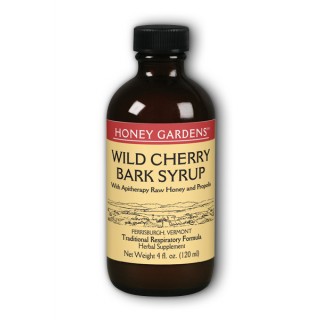 Honey Gardens Wild Cherry Bark Honey Syrup 4 oz-UNAVAILABLE