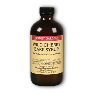 Honey Gardens Wild Cherry Bark Honey Syrup 8 oz / Liquid -OUT OF STOCK