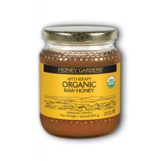 Honey Gardens Apitherapy Organic Raw Honey 1 lb-OUT OF STOCK