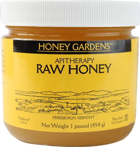 Honey Gardens Apitherapy Raw Honey 1 lb-OUT OF STOCK