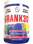 Hi-Tech Pharmaceuticals Krank3D Blue Raspberry 25 Servings      TEMPORARILY UNAVAILABLE