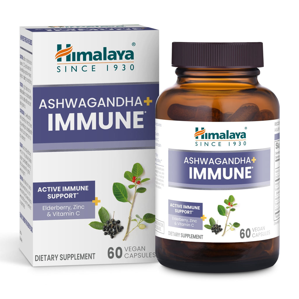 Himalaya Ashwagandha+ Immune 60 Veg Caps