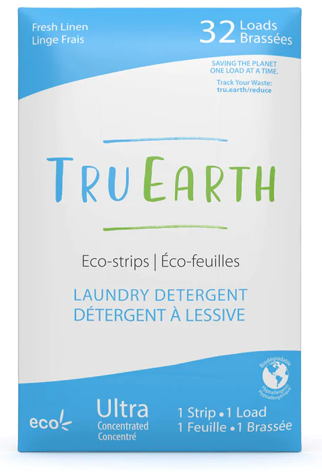 Tru Earth - Laundry Detergent Fresh Linen Scented 32 Strips 
