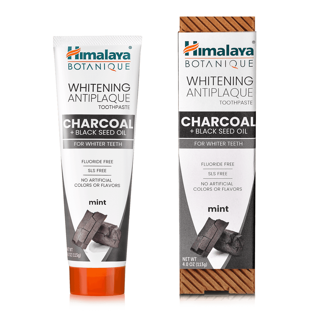 Himalaya Whitening Antiplaque Toothpaste Charcoal + Black Seed Oil 4 OZ