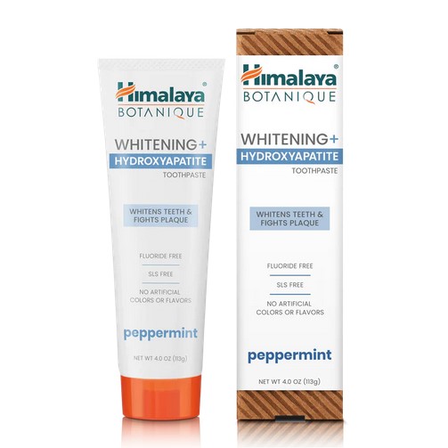 Himalaya Whitening+ Hydroxyapatite Toothpaste Peppermint 4oz