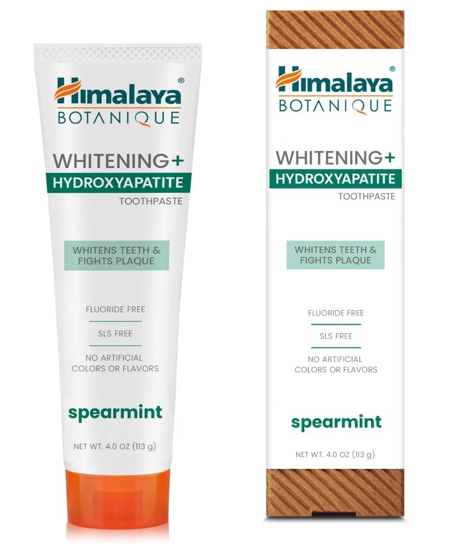 Himalaya Whitening+ Hydroxyapatite Toothpaste Spearmint 4oz