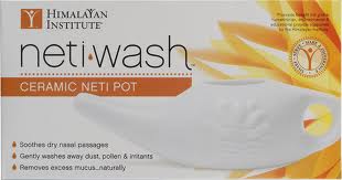 Himilaya  Institute - Ceramic Neti Pot w/Instructions 1 pc