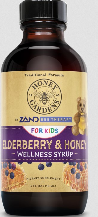 Honey Gardens Wellness Syrup Elderberry & Honey 4 Floz
