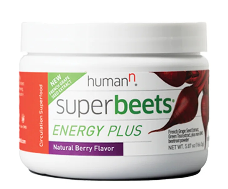 Humann Super Beets Energy Plus 30 Servings Natural Berry Flavor