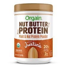 Orgain Nut Butter Protein Powder - Peanut Butter 20g Protein 14 Servings