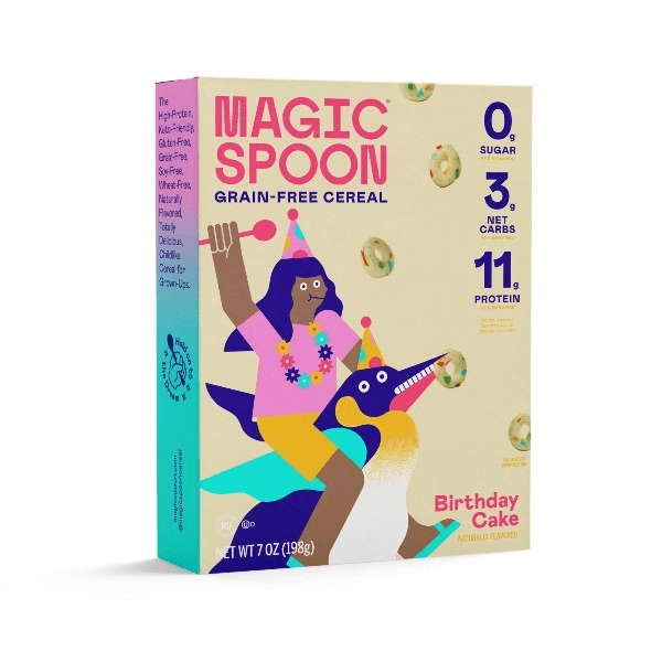 Magic Spoon Grain - Free Cereal 7oz box Birthday Cake Flavor