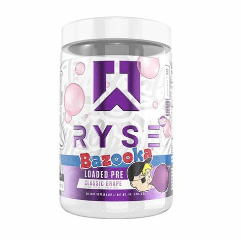 Ryse  Pre - Workout Classic Grape Bazooka Flavor 30 Servings