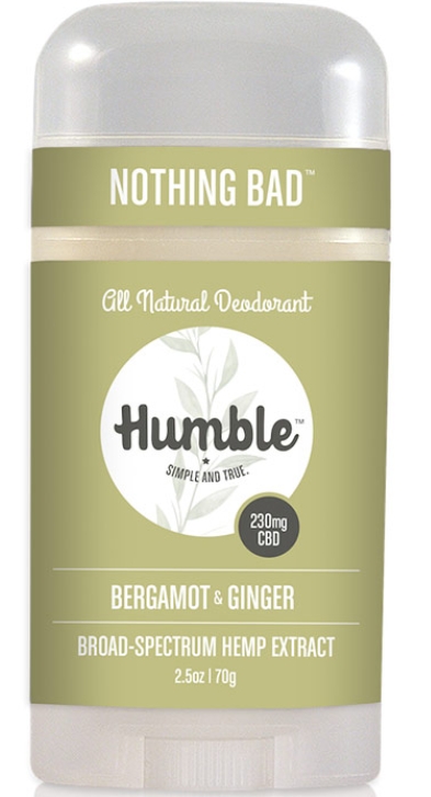 Humble - Bergamot & Ginger 230 mg CBD 2.5 oz Deodorant (stick)